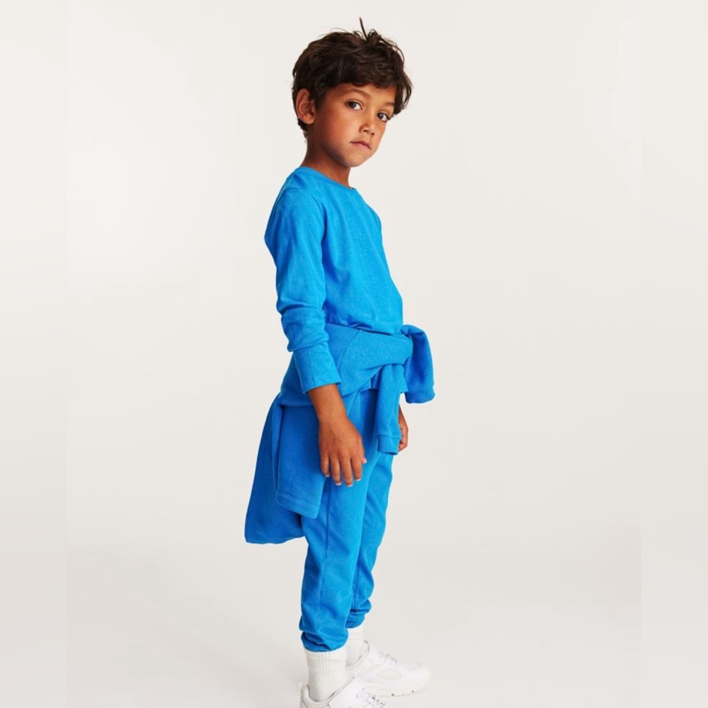 2 H&M Sz 6x/7 boys long sleeve t shirt blue